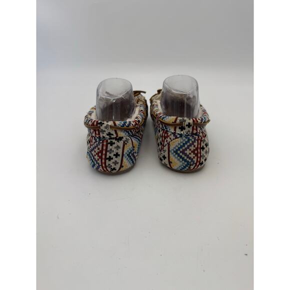 Minnetonka Cally Women's Size 8 Fleece Lined Moccasin Slippers Multicolor - Picture 3 of 7